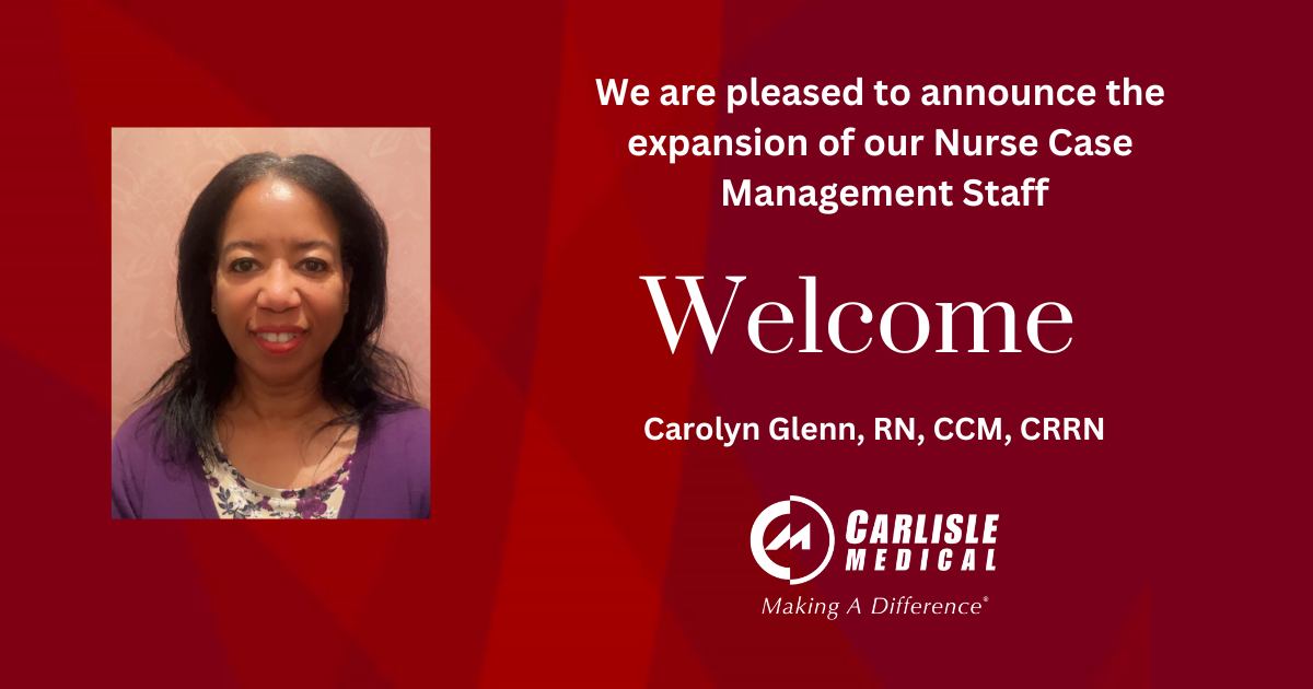 We Are Proud To Welcome Carolyn Glenn To Our Case Management Staff